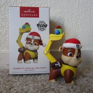PAW Patrol Rubble's Special Delivery 2023 Hallmark ornament